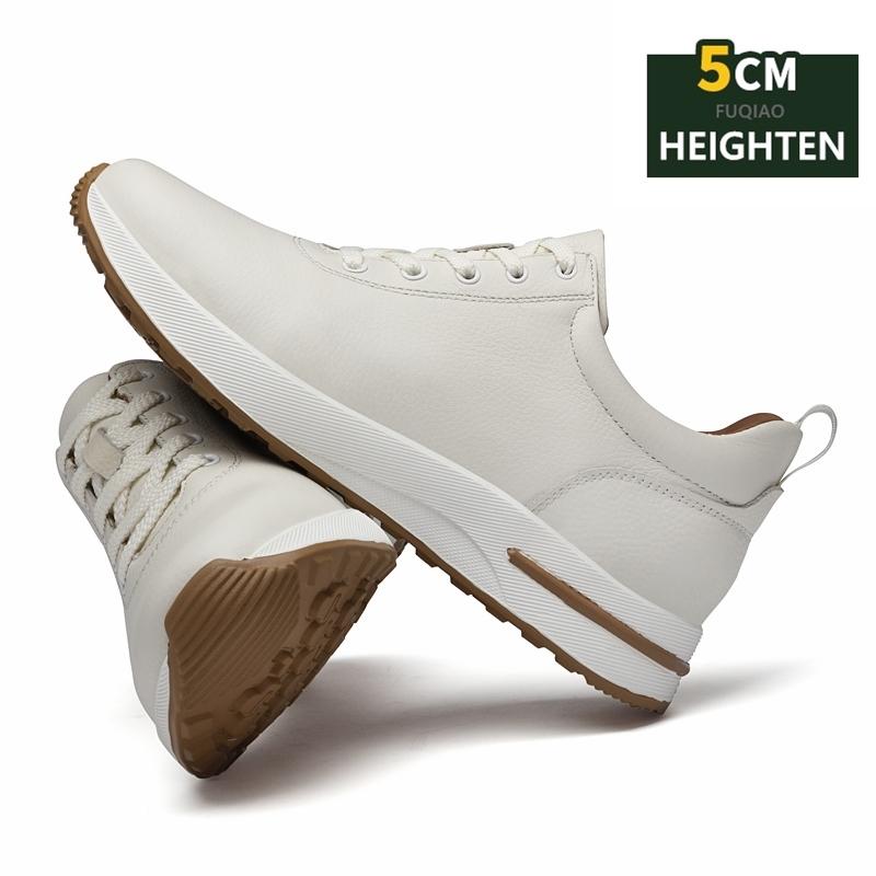 Men's Athletic Heightening Sneakers 5cm, Lightweight Gym Shoes with Air Cushion, Invisible Lifts for Running Elevator Sports