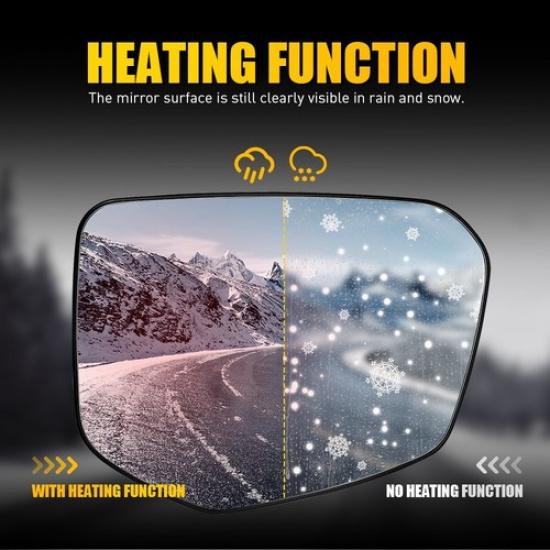 Passenger Rearview Mirror Glass Heated For 2016- Honda Civic 76203TBAA01 EOA