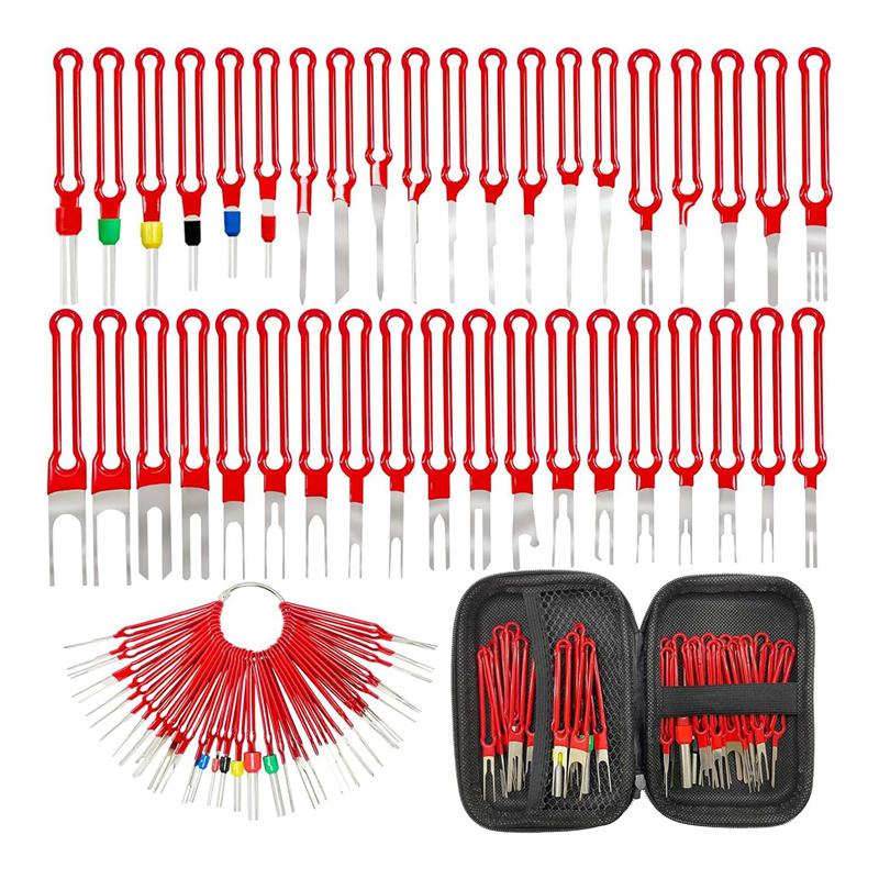 Precise Terminal Removal Tool Kit 39 Pcs, Upgraded Pin Extractor Tool Wire Connector Electrical Pin Removal Tool Pin Tools Set D