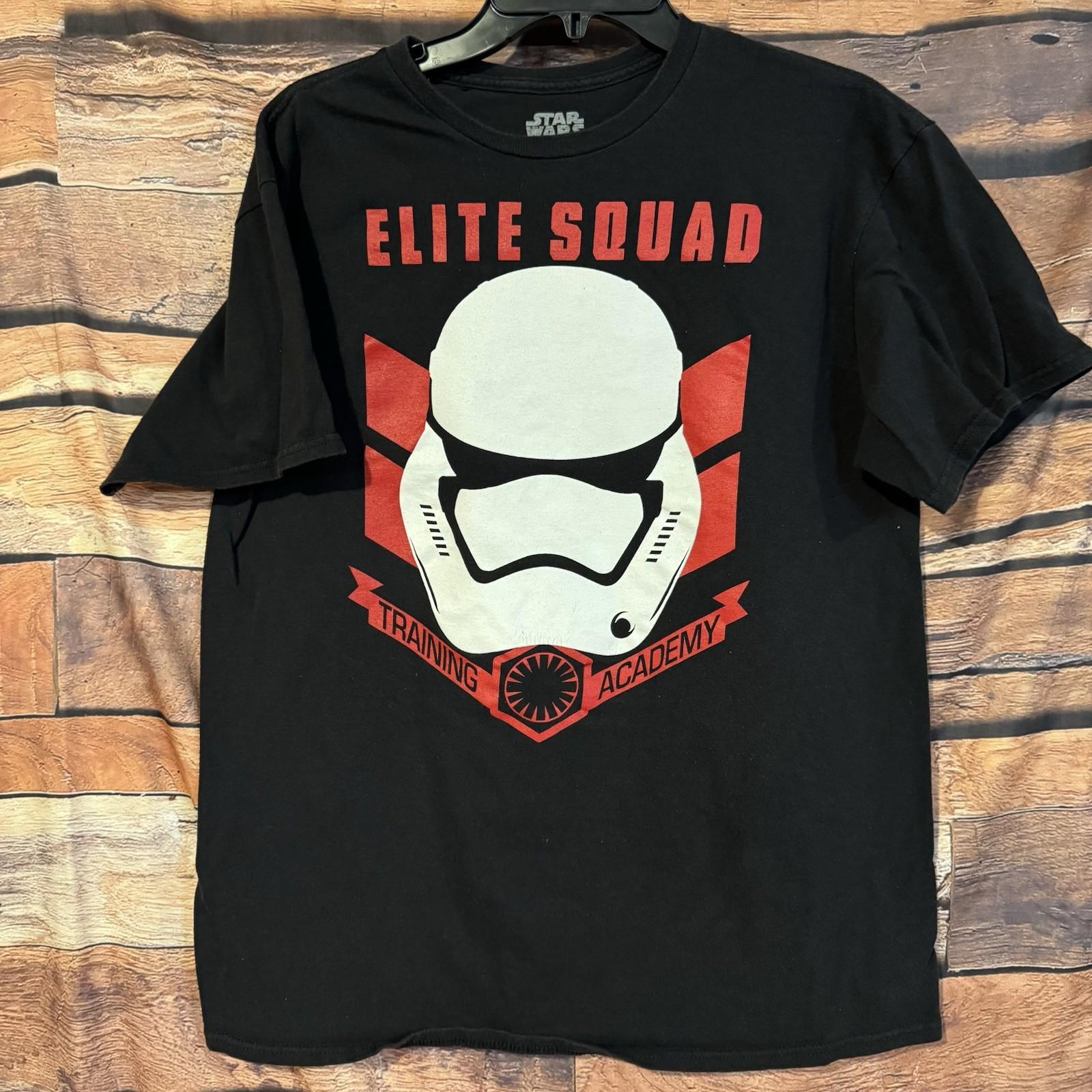 Star Wars First Order Stormtrooper Elite Squad Training Academy Mens L Unisex T-Shirt S
