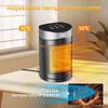 Portable Electric Smart Desktop Heater Table Mini Warmer With Thermostat Remote12H Timer For Home Bedroom Office Heating Fans