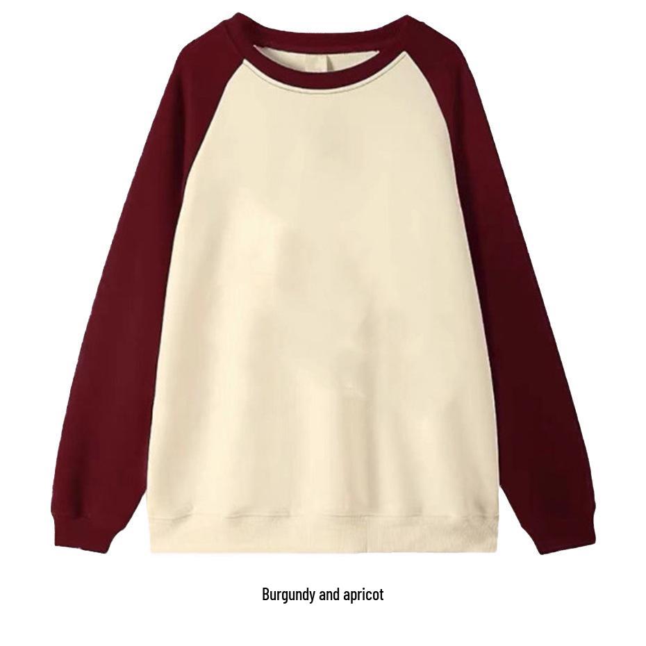 Sweat à capuche raglan pour femme style européen avec imprimé floral - Automne/Hiver
