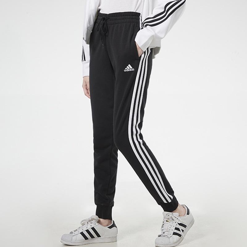 (WMNS) adidas W 3s Ft C Pt Sports Running Training Gym Knit Bundle Feet Long Pants/Trousers Autumn Black Women's GM8733