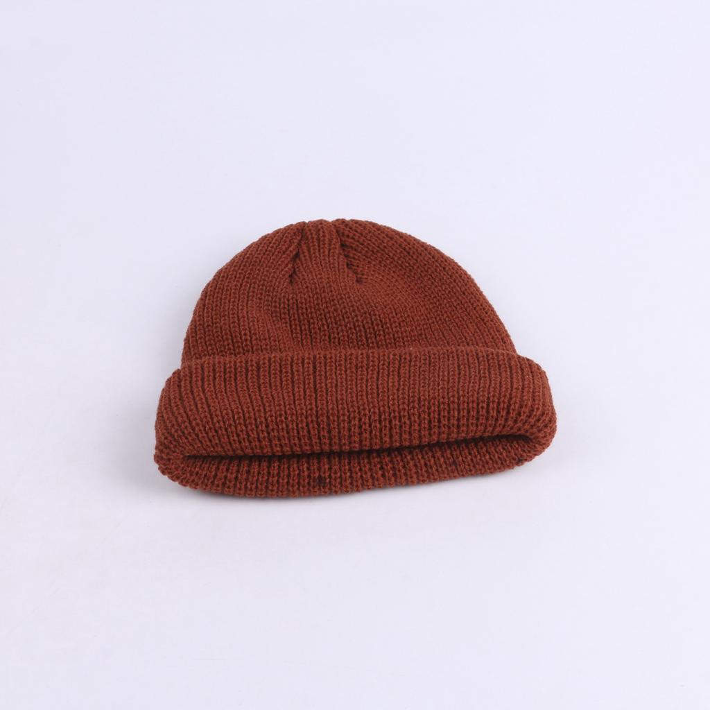 Cold Hat Men's Autumn and Winter New Wool Hat Street Fashion Landlord Hat Korean Short Knitted Melon Leather Hat European and American