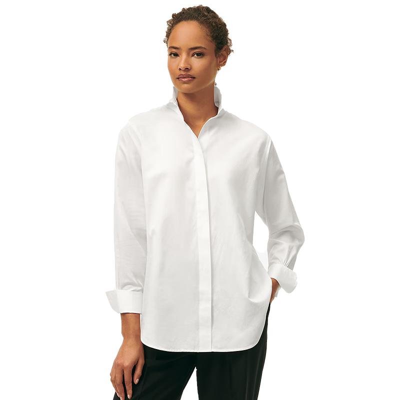 Brooks Brothers Women s Supima Cotton Long-Sleeve Shirt L