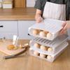 Automatic Rolling Egg Box Transparent Egg Dispenser for Fridge Fresh-Keeping Box Egg Basket Storage Containers Kitchen Organizer