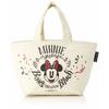 Pearl Metal Cooler Bag, Minnie Mouse/Face, Disney, Ivory, Width 310mm (Top), 170mm (Bottom), Depth 125mm (Depth), Height 160mm (MA-4037)