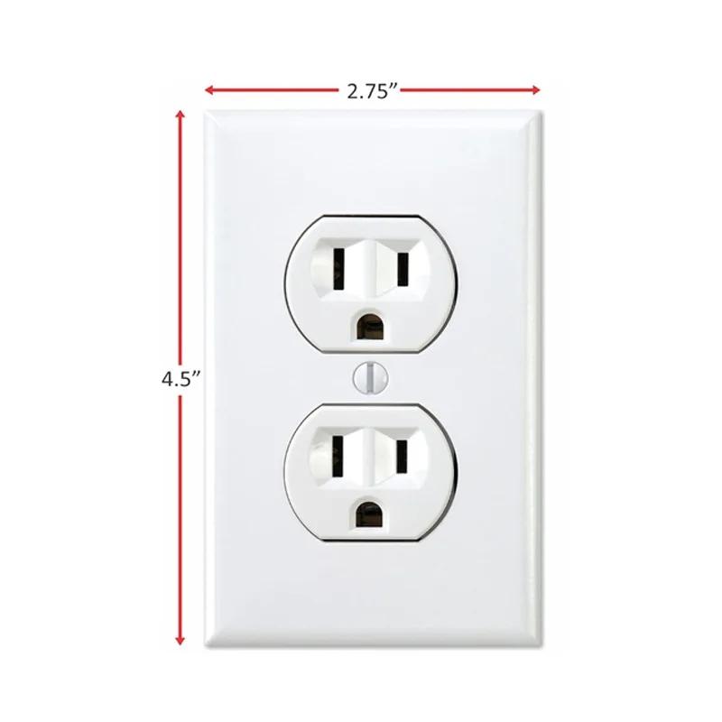 5/10pcs Funny Fake Outlet Stickers, Prank Wall Decals for Office and Home, Power Socket Switch Stickers, Home Decoration.