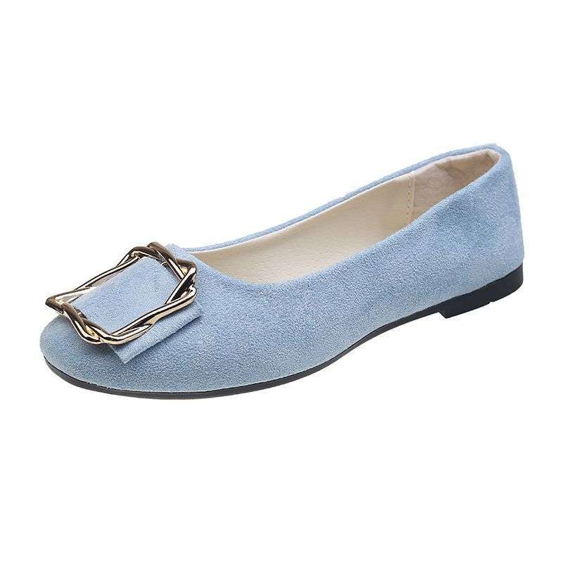 

Размер 35-43, женские туфли-балетки с квадратным носком большого размера, корейская версия туфель Doudou с мягкой подошвой и одним педалем, женские туфли, для беременных 35 магнолия