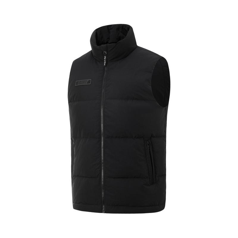 

Li Ning Удобный Теплый Повседневный Простой Принт Буквами Воротник-стойка Жилет Унисекс Жилеты AMRU099-1 M