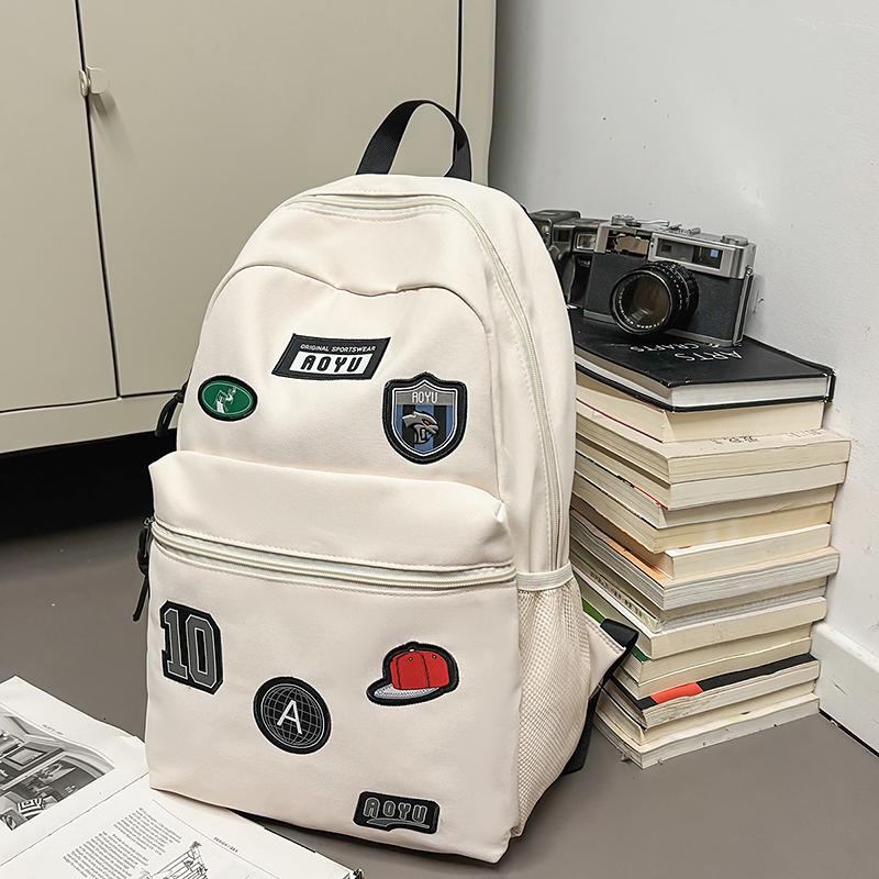 Print Student Schoolbag Unisex Lightweight Large Capacity Backpack