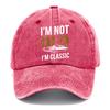New washed baseball cap printing car logo cap cowboy baseball cap retro versatile soft top hat