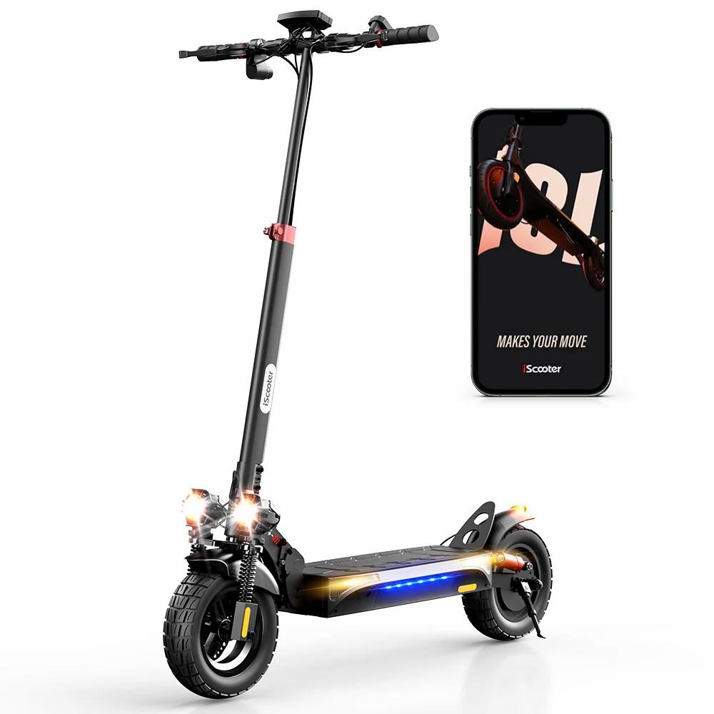 Electric Scooter iScooter 10" 800W Motor 48V 15AH Max Range 45Km Load 120Kg Black Ix4