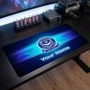 Portsmouth FC Custom Large Mouse Pad, Personalized Name Text Print, Football Logo Non‑Slip Desk Mat Gaming Gift