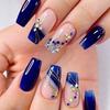 Embouts de Nail Art Ballet Incrustés de Strass Dégradés - Style Long Européen & Américain