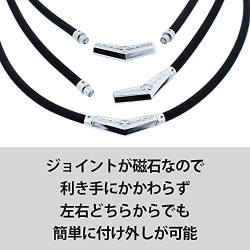 [BANDEL] Limited Edition Titanium Rubber Necklace (Black x Black) 45cm Black x Black 45cm