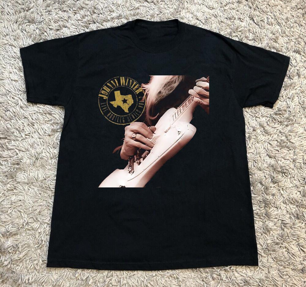 Johnny Winter Black Cotton All size S-5XL Gift For Fans T-shirt RARE HD291 Unisex T-Shirt