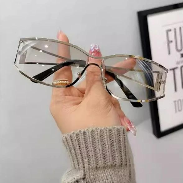 New Vintage Sunglasses Women Men Fashion Y2K Brand Designer Black Gradient Sun Glasses Steampunk Glasses Shades Glasses Eyewear