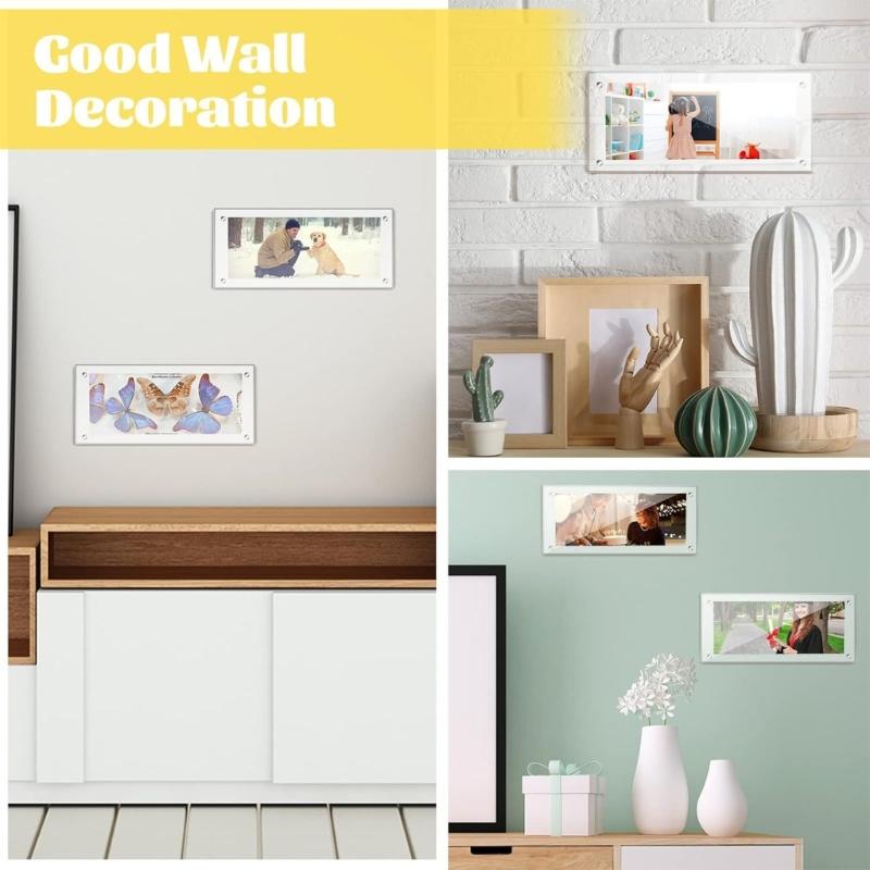 Acrylic Stamps Holder Clear Magnetic Closures Dustproof Coin Display Case Dollar Bill Currency Frame For Home Office