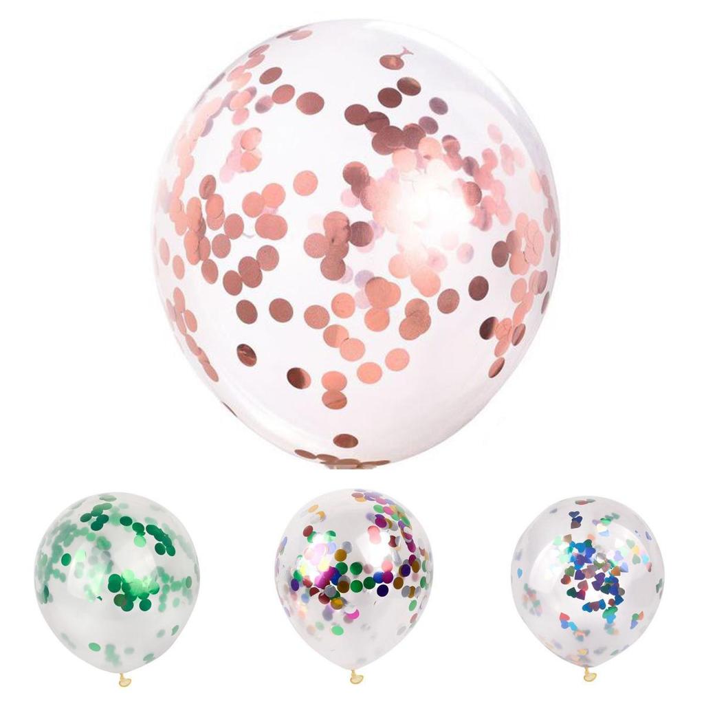 Stylish 12" Confetti Balloon Latex Helium Ideal For Dance Party And Wedding Celebrations