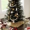 Christmas Tree Skirt 65 X 65 Cm Christmas Tree Collar Made of Fir Wood, Natural Wood