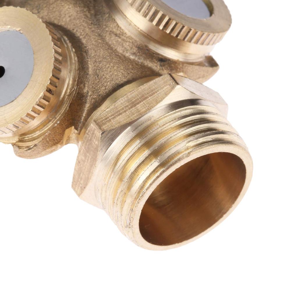 Hicello Brass Fountain Nozzle Sprinkler Heads for and Other Water Spray Irrigation Systems 8-Piece 1/2" Heads, Multi-Direction Gardening, Lawns,
