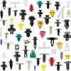 50/100/200pcs Auto Fastener Clips Vehicle Retainer Rivet Door Panel Fender Liner Bumper Fender Trim Plastic Mixed Car Clips