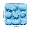 Silicone Pans For Baking 9-Cavity Fall Pumpkin Silicone Cake Molds Fall Decor Maker Craft Supplies For Thanksgiving Halloween