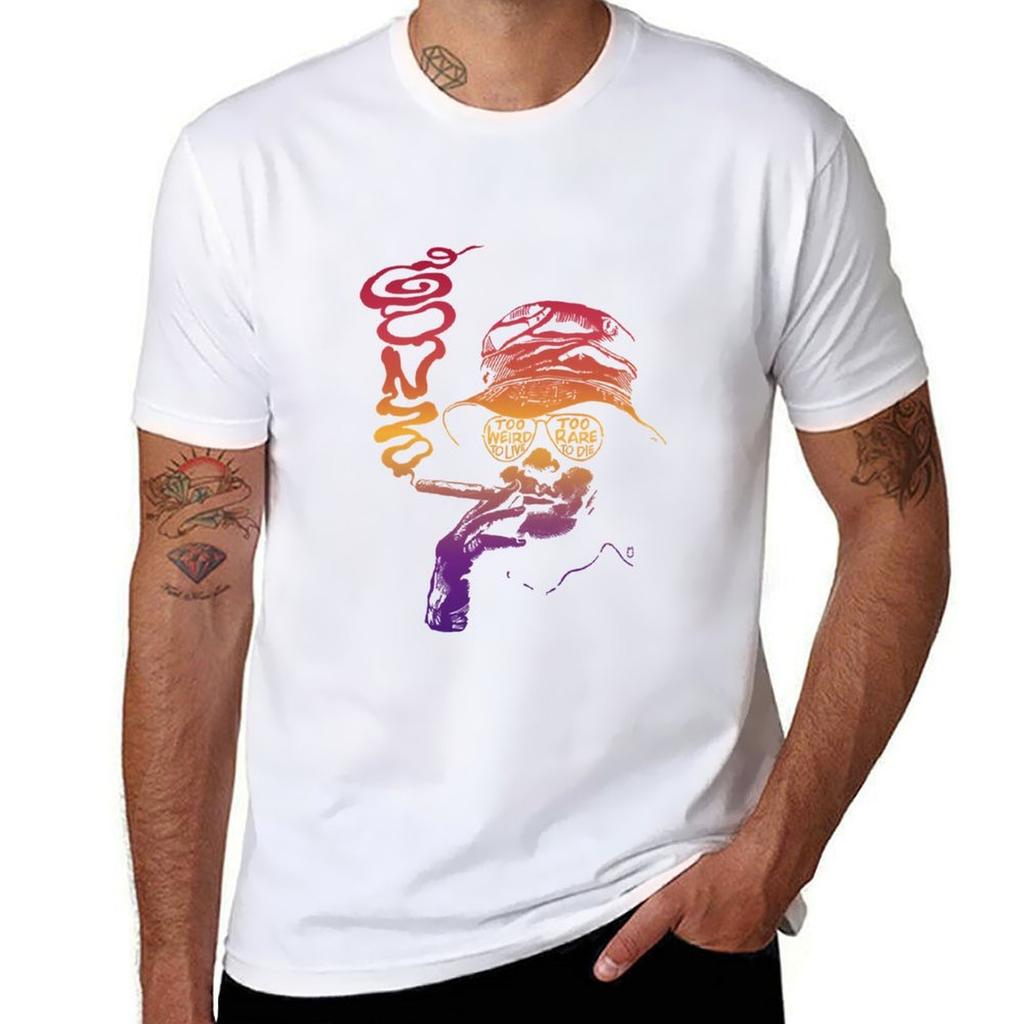 Psychedelic Gonzo Tshirt Casual Pattern Print Tee Shirt