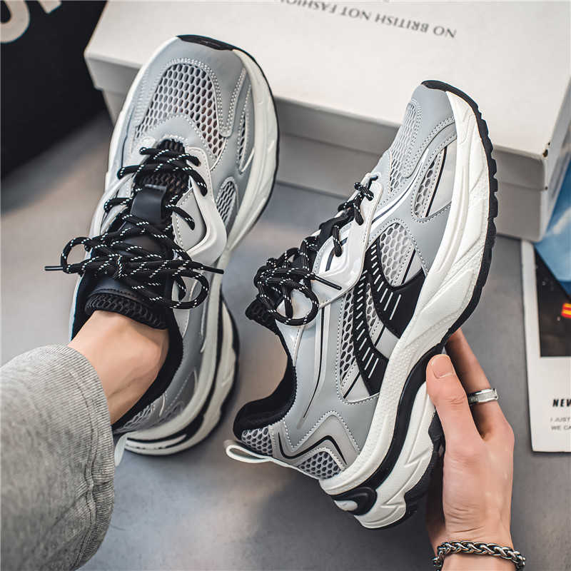 Fashion Zimni Round Foot Shoes 45 Men Vulcanize Teenage Sneakers Sliver Heels Sport Entertainment Sports Popular Tenise Daily