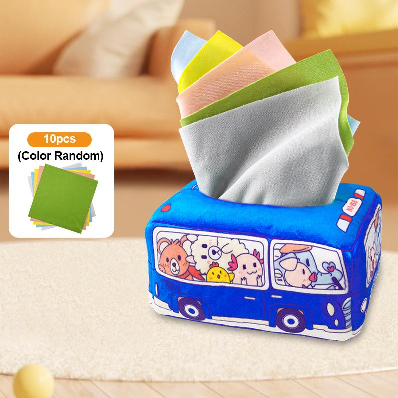 

Montessori Playthings Ideal for Babies Plus Toddlers Simulate a Compact CHILD S Paper Towel Drawer Including 10 Soft Silk Scarves.YY17 0 + 10