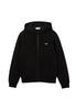 Lacoste Sweatshirt Adjustable Hood Kangaroo Pocket Black