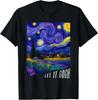 Let it Gogh Αστείο Σχέδιο Vincent Van Gogh Νυχτερινή Ουρανός Μπλουζάκι