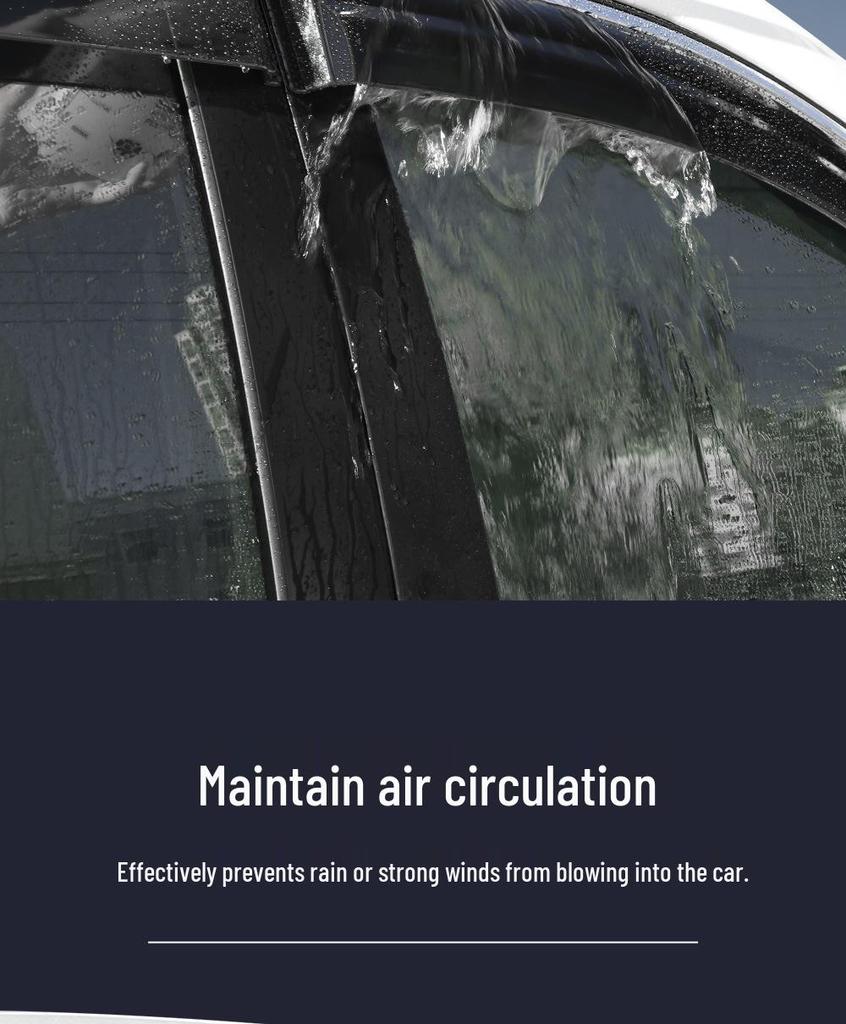 Waterproof Rain Shields for Land Cruiser Prado Windows: Modified Exterior Visors