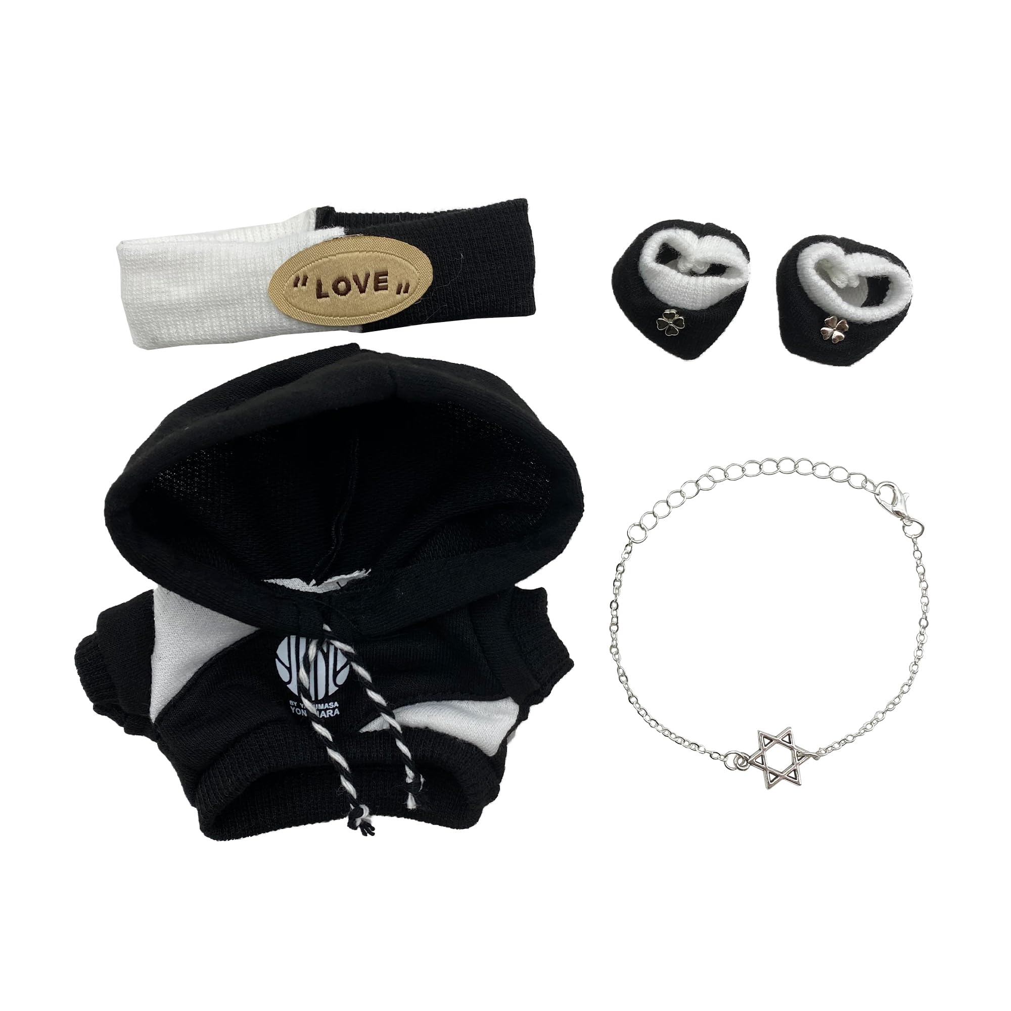

AXLUCE-Stuffed clothes-Parker-Stuffed toy-Clothes-20cm-Doll (Black, 20cm) чёрный