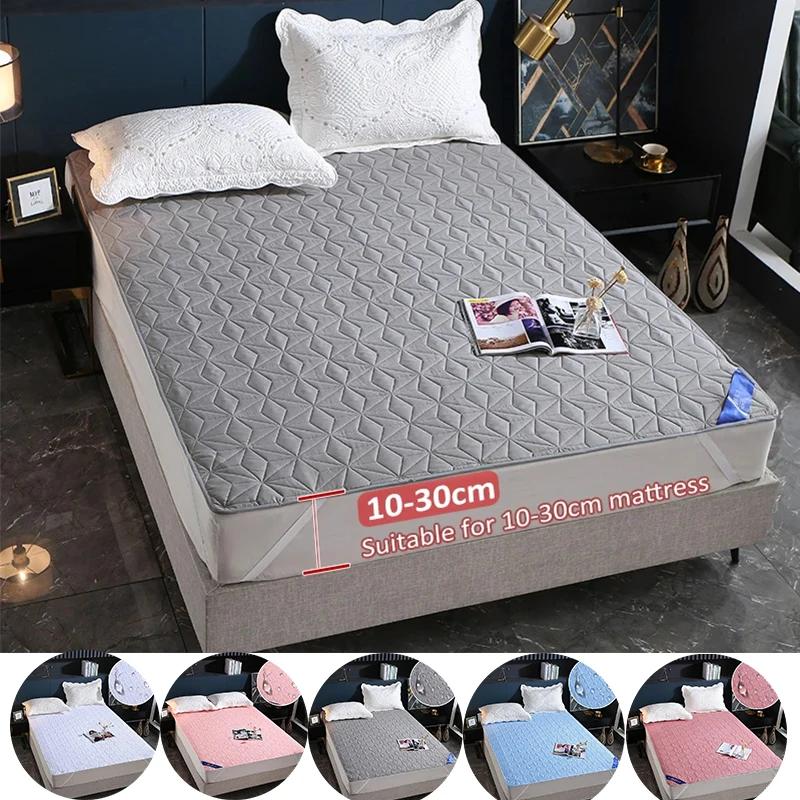 Waterproof Ultrasonic Mattress Protector Cover Pad Washable Mattress Bed Protector with Elastic Band