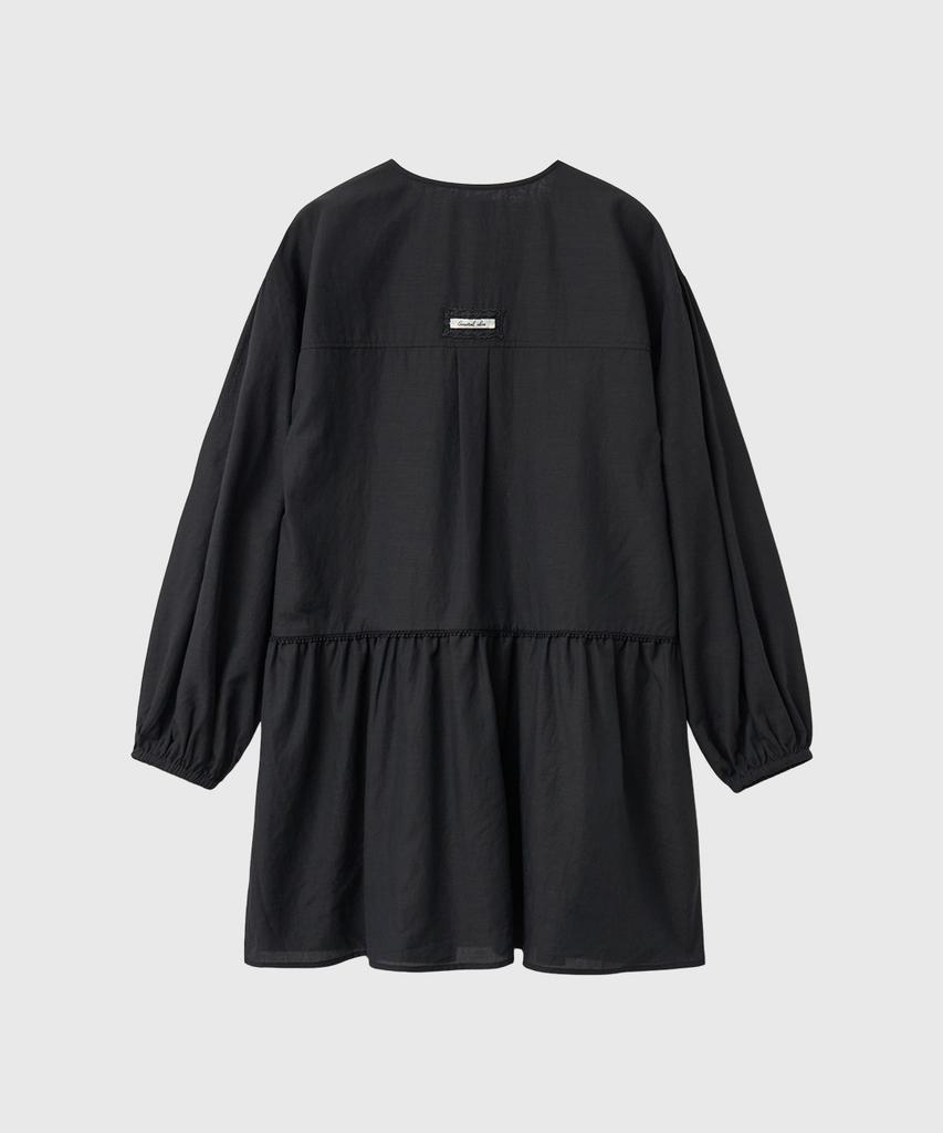 General Idea Pintuck Low-Rise Dress [Black] / Gf2Lop507