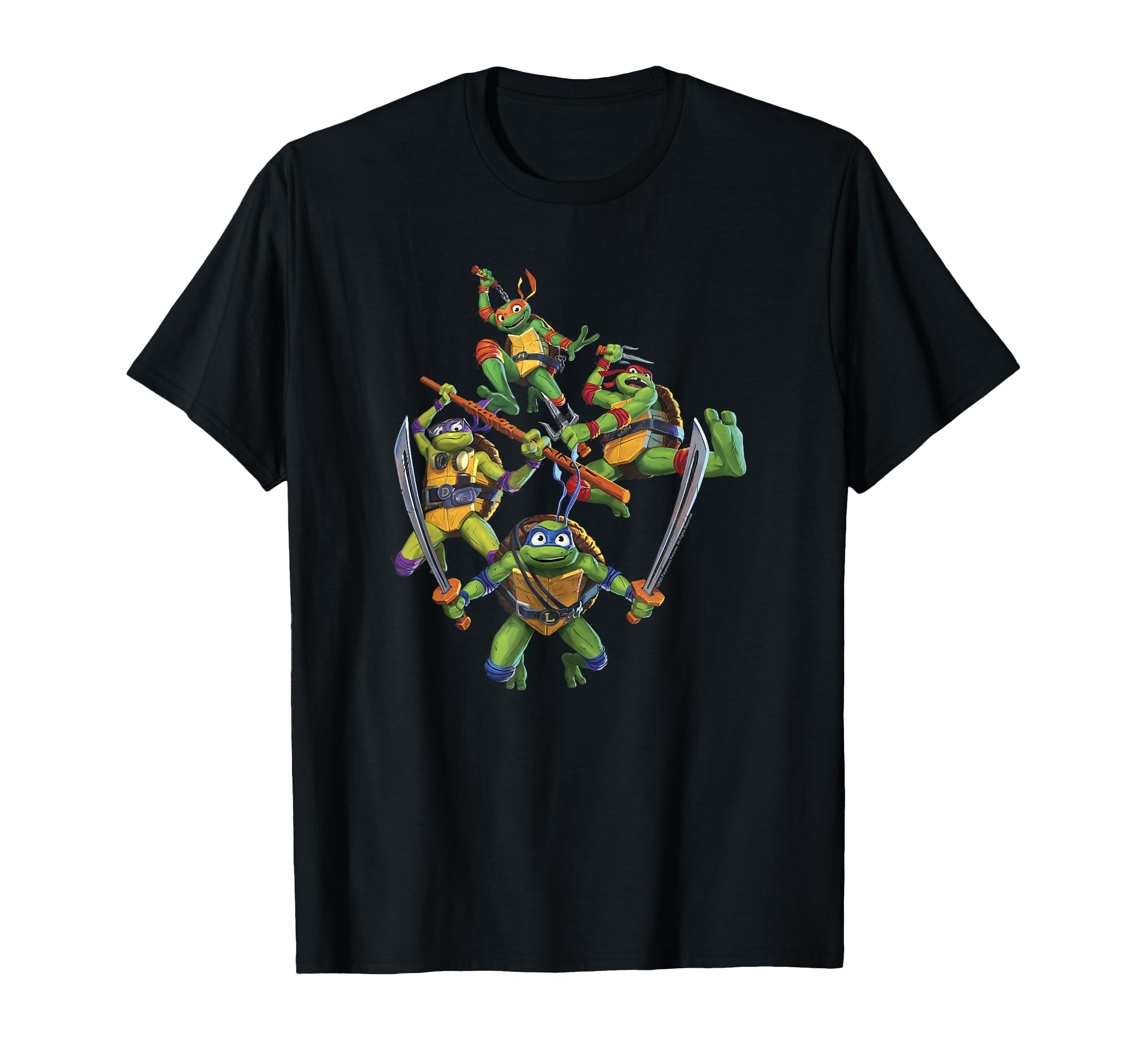 

Teenage Mutant Ninja Turtles Mutant Mayhem Action Shot T-Shirt