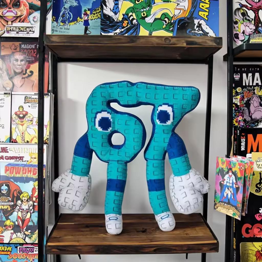 25cm/9.84in 67 Sahur Steal A Brainrot Anime Game Plush Toys Blue Long Arms And Legs Stuffed Animals Plushies Funny Stuffed Doll