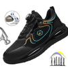 Waterproof Men Safety Shoes Steel Toe Sneakers Rotated Buckle Puncture Proof Work Safety Boots Man Air Cushion Work Shoes