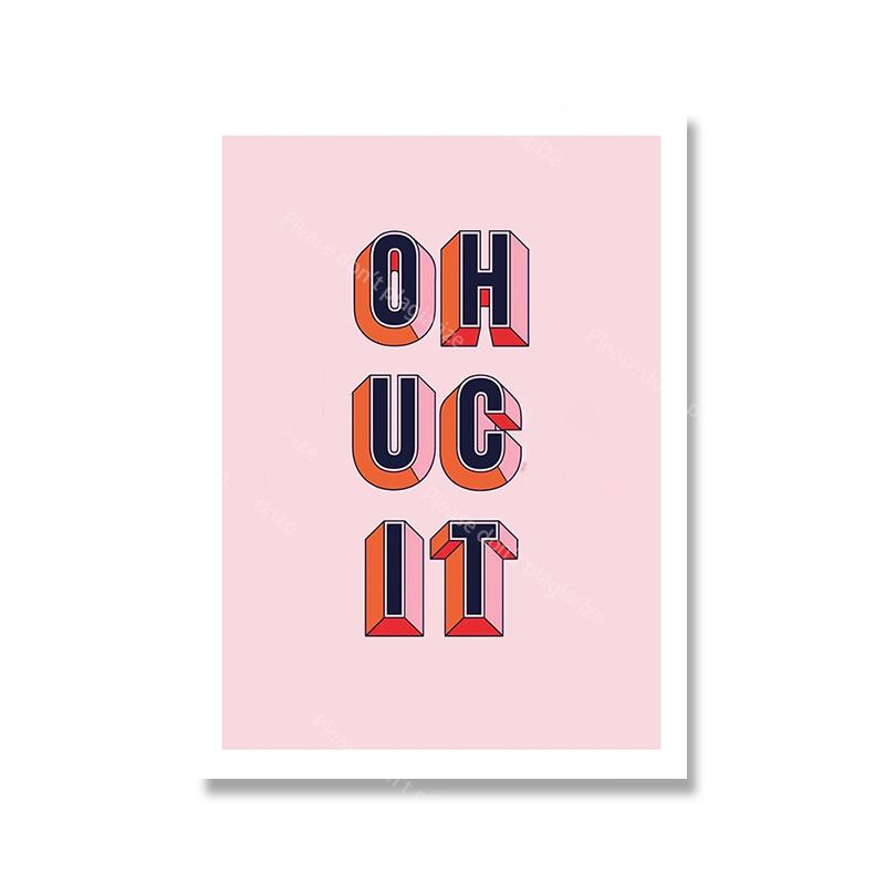 Disco Dance Fashion Print Inspired Colorful Quote Poster Housewarming Birthday Gift Wall Art Decor Prints and Canvas Paintings