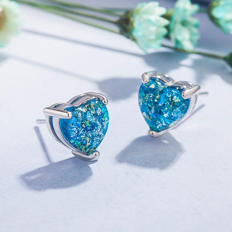 New 925 Sterling Silver Earrings AAA Zircon For Women Exquisite Student Girlfriend Jewelry Accessories Wedding Fashion Gift