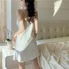Sexy Pajamas Women's Ice Silk Thin Summer Suspender Nightdress with Chest Pad Pure Desire Loungewear Can Be