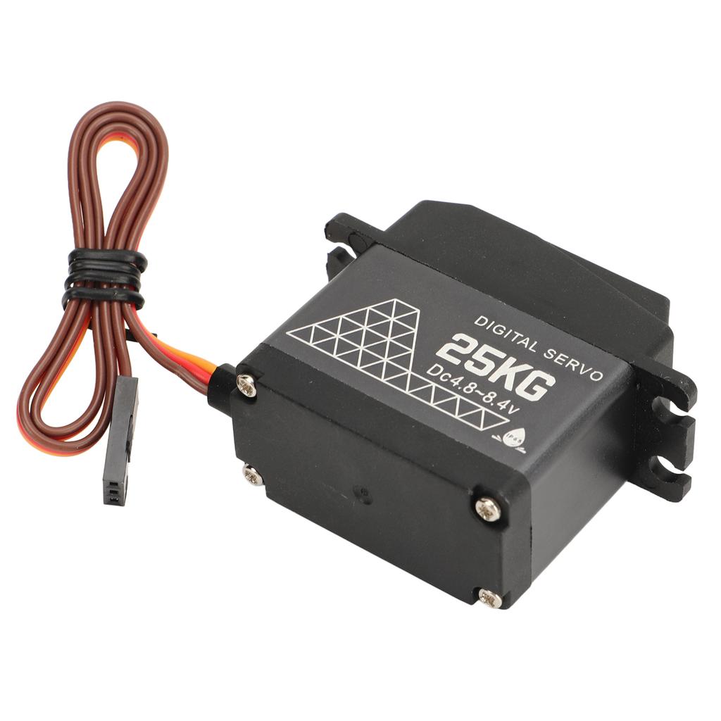 RC Digital Servo 25kg DC 4.8?8.4V Double Ball Bearing Waterproof Digital Steering Servo for 110