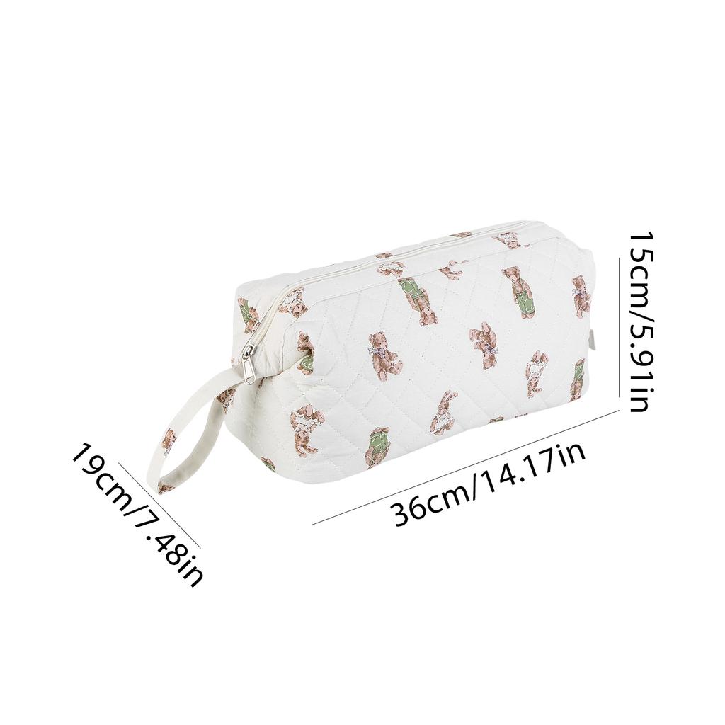 Quilted Travel Storage Bag Shockproof Padded Portable Hair Tools Bag Large Capacity Hair Straightener Container for Home Storage