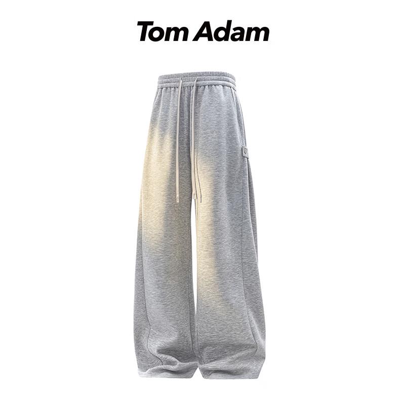 

TOM ADAM Men s American Simple Wide-Leg Sweatpants L