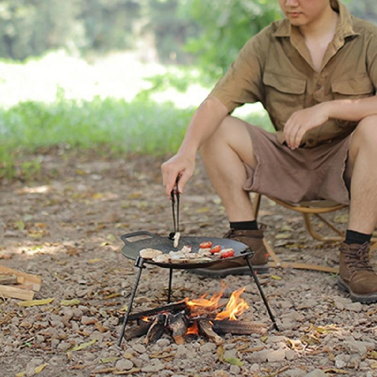 Aluminum Alloy Bracket Barbecue Tripod Stand Detachable Outdoor Griddle Grill