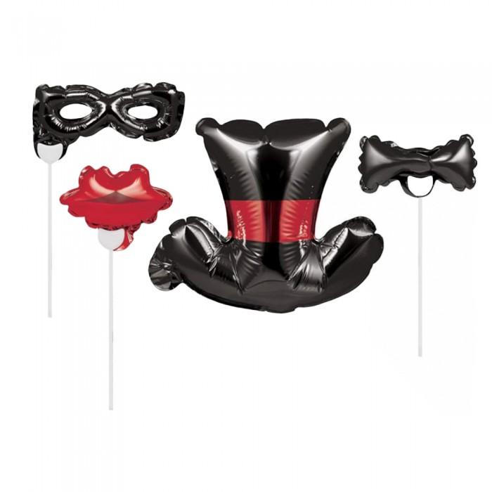 Creative Party Inflatable Balloon Photobooth Props (Pack of 4)