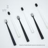 Jiaowen Soft Bamboo Charcoal Bristle Gum-Care Toothbrush - 6 Pack