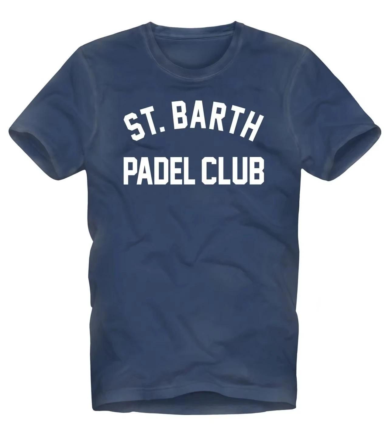 

Barth Padel Club Unisex T-Shirt, Navy Blue with White Print, Soft Cotton Tee for Sports & Summer Wear, Casual Athletic Apparel S